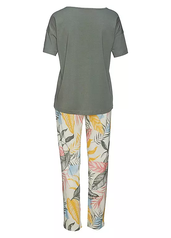 Vivance Dreams Tropical Print Pyjamas 4 Vivance Dreams Tropical Print Pyjamas - Image 4