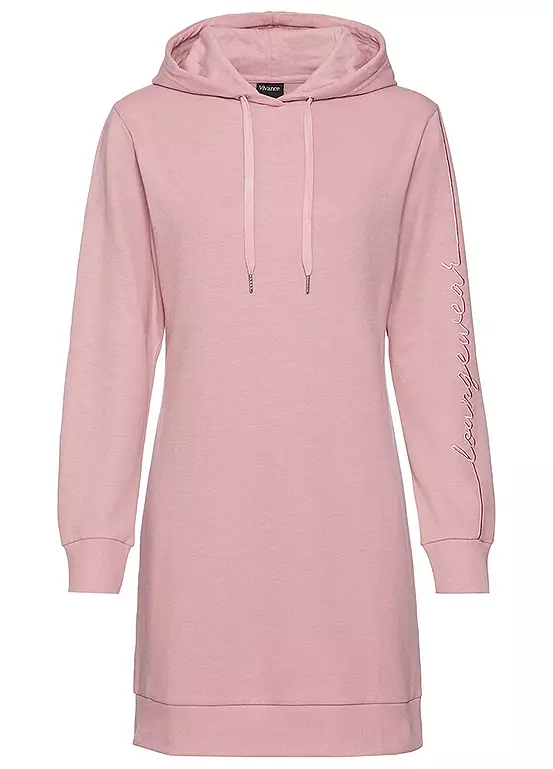 Vivance Hooded Sweatshirt Dress 2 Vivance Hooded Sweatshirt Dress - Image 2