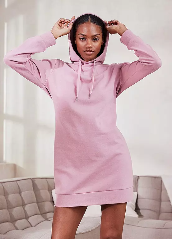 Vivance Hooded Sweatshirt Dress 3 Vivance Hooded Sweatshirt Dress - Image 3