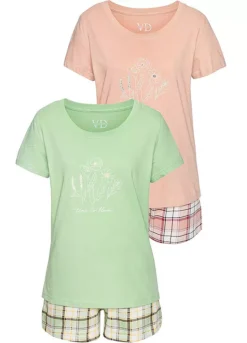 Vivance Pack Of 2 Shorty Pyjamas
