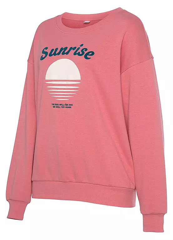 Vivance Sunrise Front Print Sweatshirt 4 Vivance Sunrise Front Print Sweatshirt - Image 4