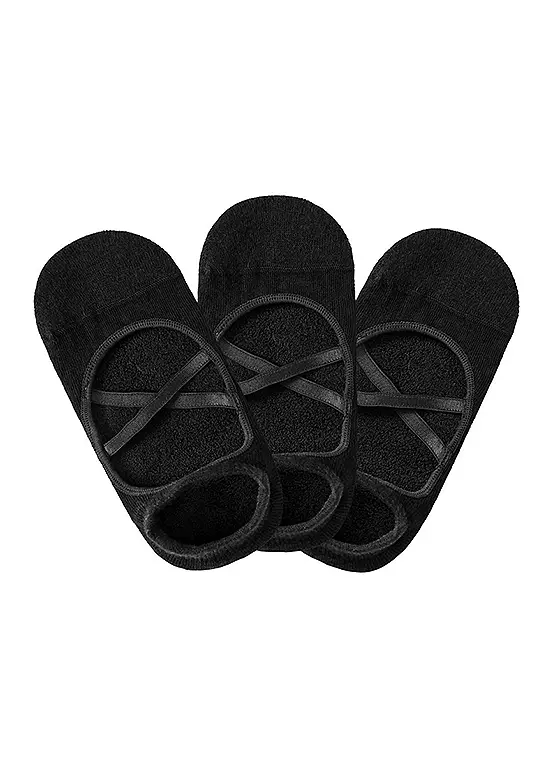 Active By LASCANA Pack Of 3 Yoga Booties 2 Active By LASCANA Pack Of 3 Yoga Booties - Image 2