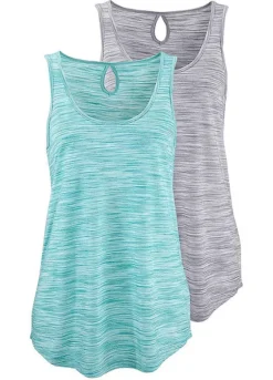 Beachtime Pack Of 2 Vest Tops