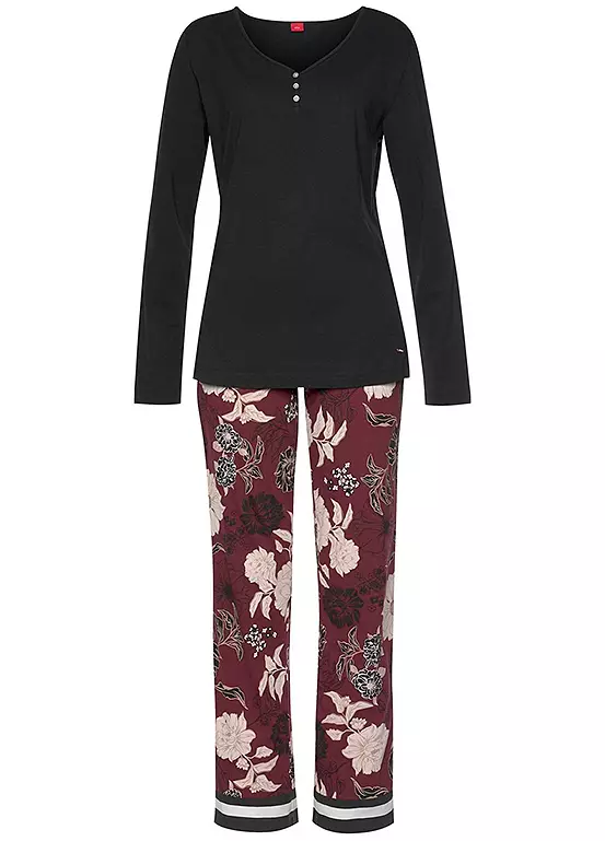 S.Oliver Bodywear Floral Print Pyjamas 2 S.Oliver Bodywear Floral Print Pyjamas - Image 2