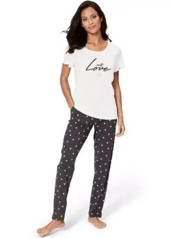 S.Oliver Heart Print Pyjama Set
